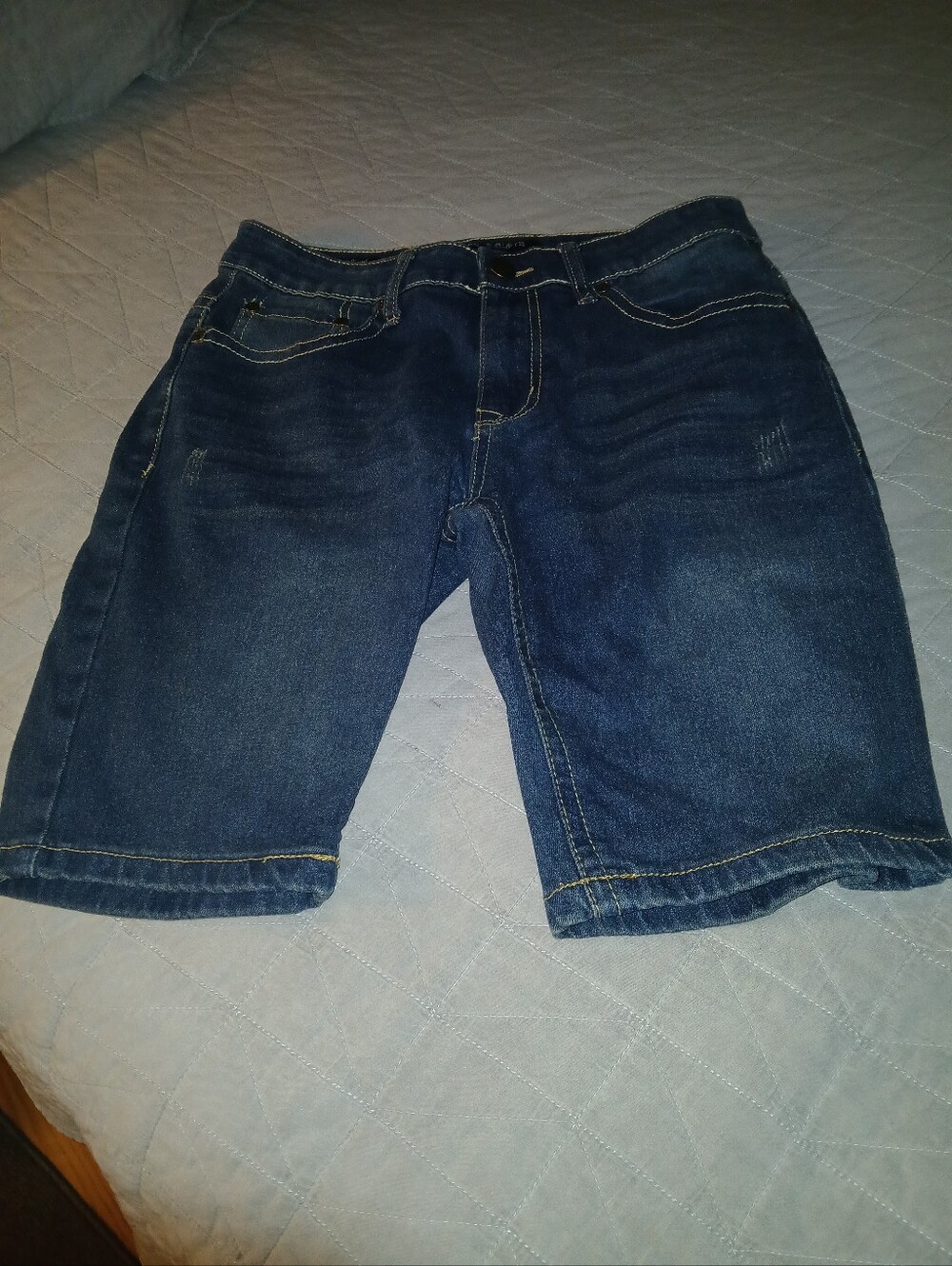 Rags & Rivets Women Dark Blue Denim Shorts